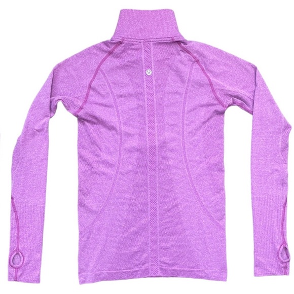 Lululemon Tun Swiftly Half Zip Ultraviolet Sweater  (Size 6) - Picture 6 of 7